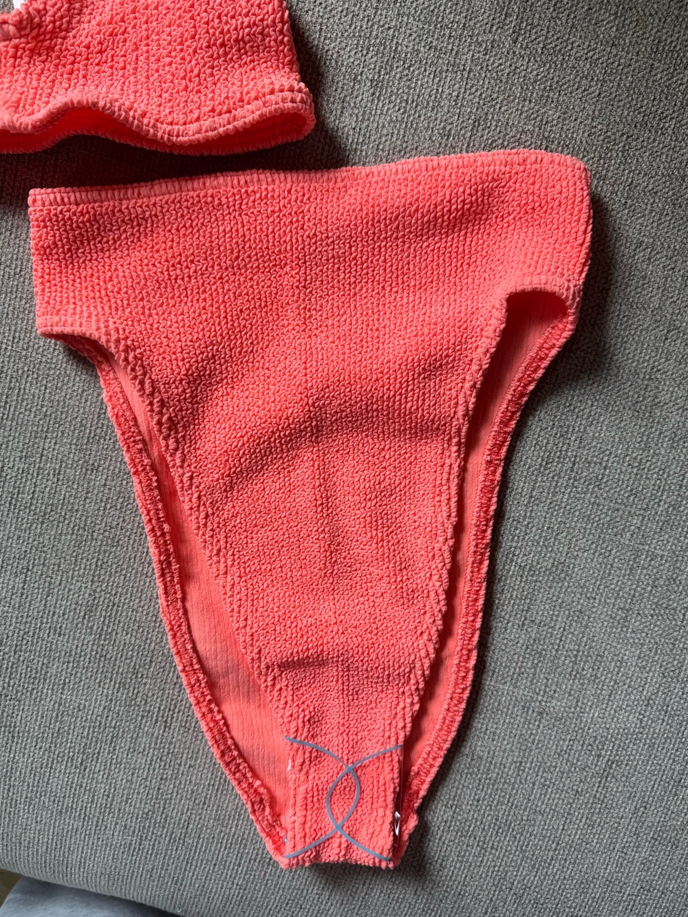 ASOS crinkle high leg bikini set - Picture 2 of 5